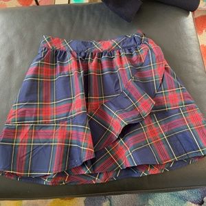 Womens Vineyard Vines Plaid Taffeta Mini Skirt Size 0